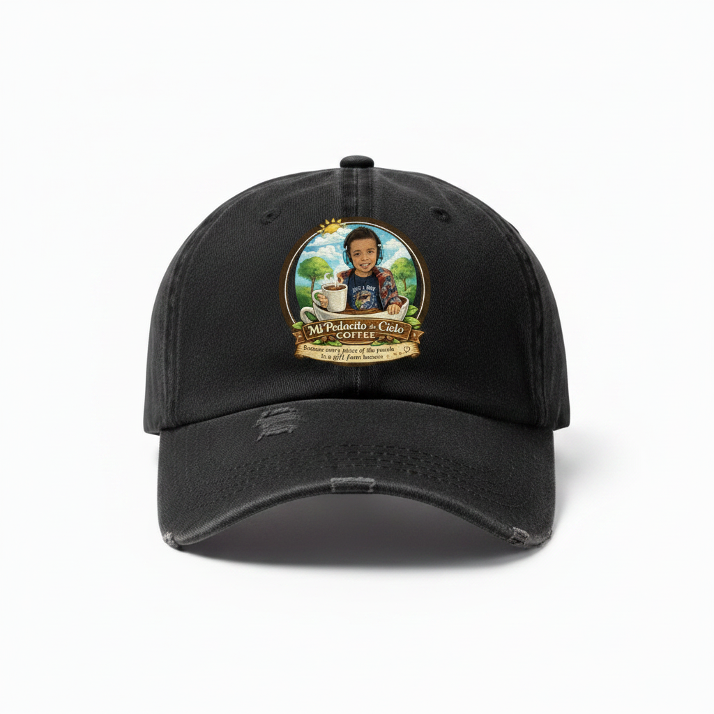 Distressed Dad Hat - Black