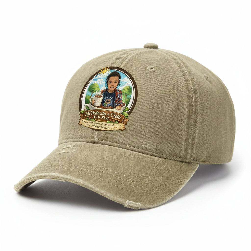 Distressed Dad Hat - Khaki (Light)