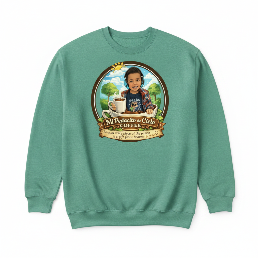 Unisex Garment-Dyed Sweatshirt - Seafoam
