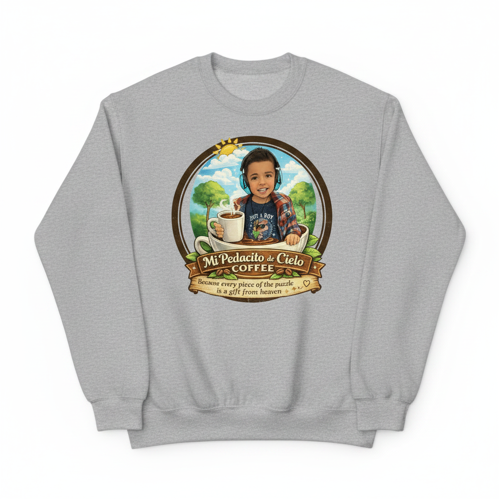 Unisex Organic Mid-Weight Sweatshirt - Heather Grey