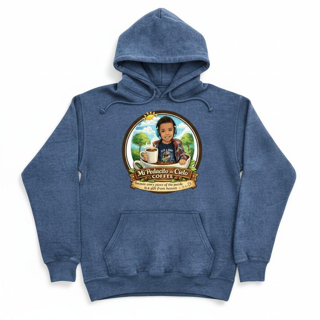 Unisex Garment-Dyed Hoodie - Denim