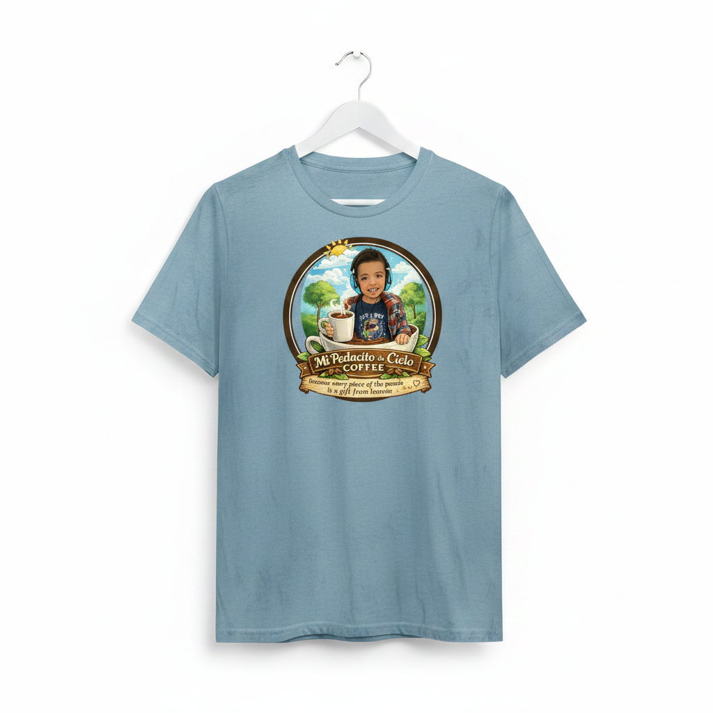 Unisex Garment-Dyed Heavyweight T-Shirt - Chambray