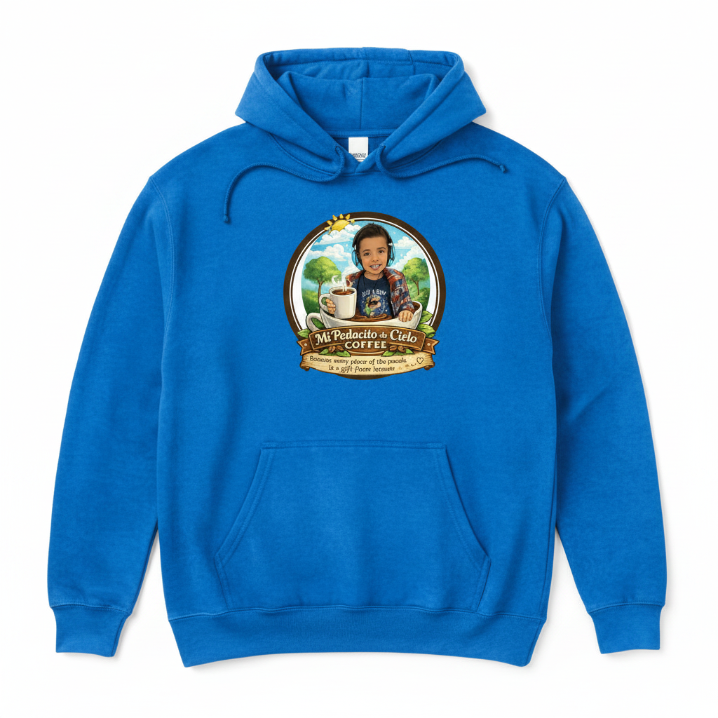 Unisex Garment-Dyed Hoodie - Flo Blue