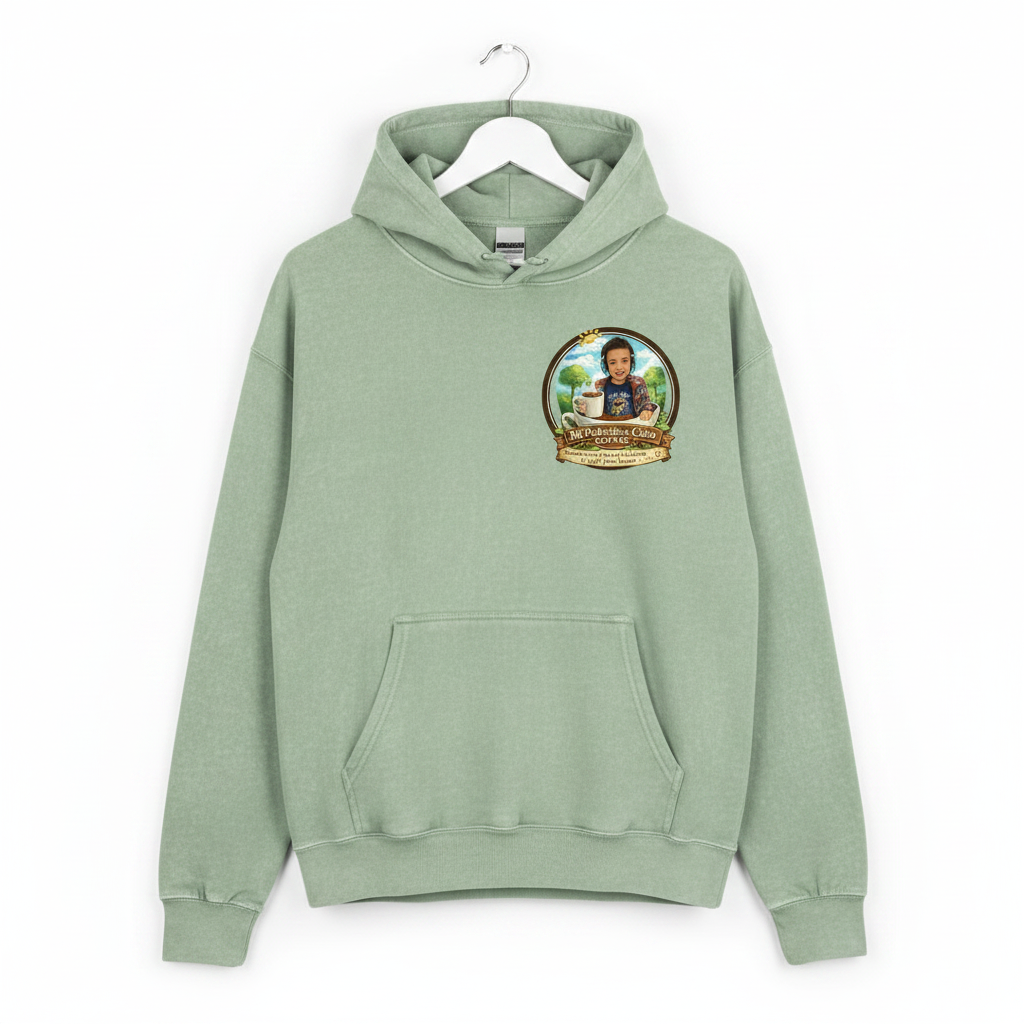 Unisex Garment-Dyed Hoodie - Light Green
