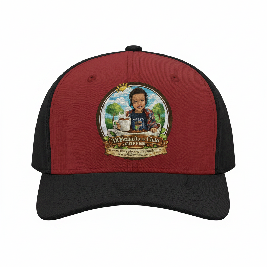 Snapback Hat - Red/Black/Black