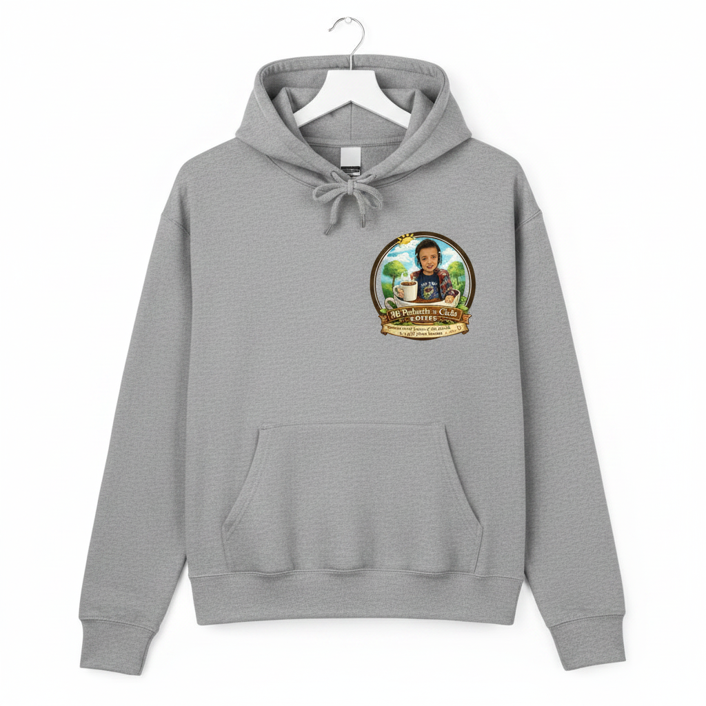 Unisex Garment-Dyed Hoodie - Grey