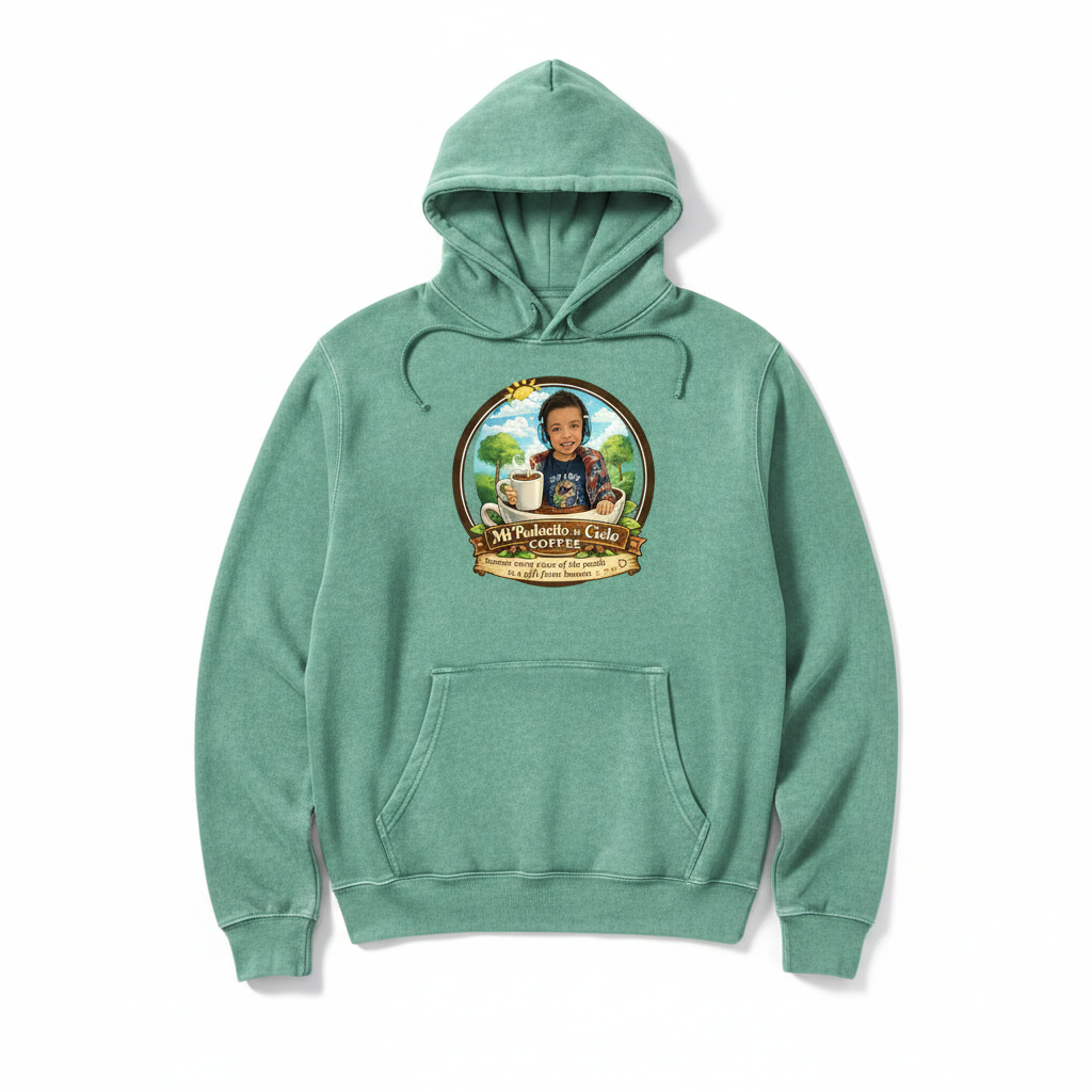 Unisex Garment-Dyed Hoodie - Seafoam