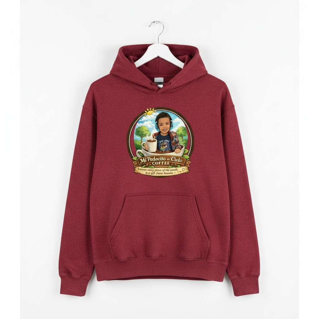 Unisex Garment-Dyed Hoodie - Crimson