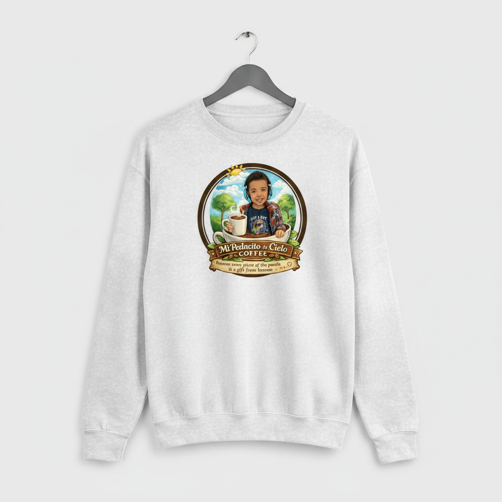 Unisex Garment-Dyed Sweatshirt - White