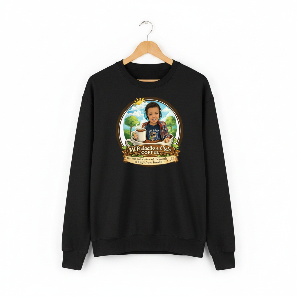 Unisex Organic Mid-Weight Sweatshirt - Black