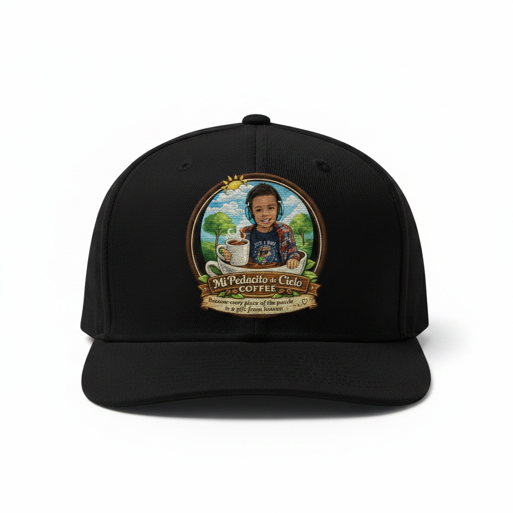 Flat Bill Cap - Black