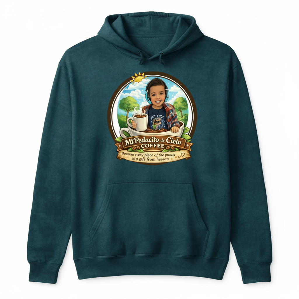 Unisex Garment-Dyed Hoodie - Blue Spruce