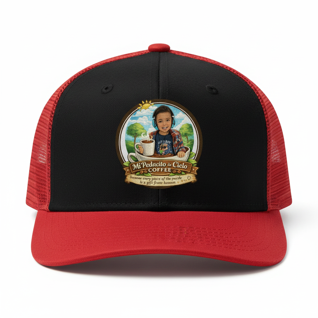Snapback Hat - Black/Red/Red