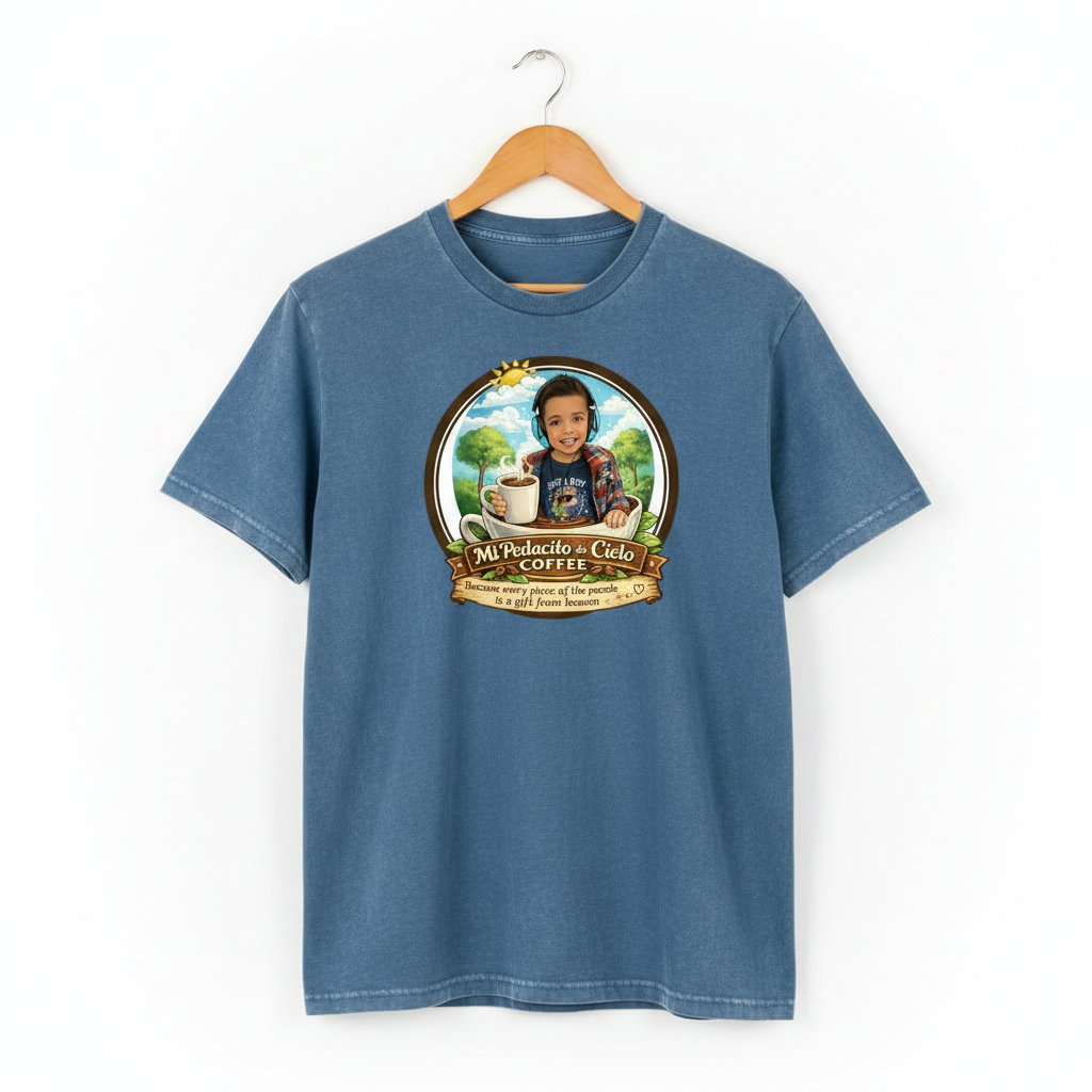 Unisex Garment-Dyed Heavyweight T-Shirt - Washed Denim